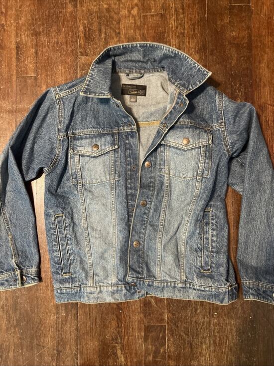 Urban Pipeline Jackets & Blazers - Urban Pipeline Up Jean Jacket Large Medium Wash Snaps Chest Pockets Relaxed 90s